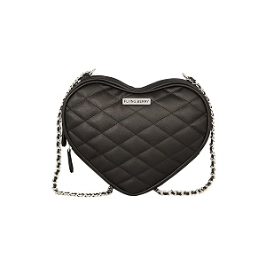 flying berry womens heart shape sling bag