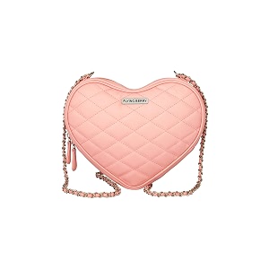 flying berry womens heart shape sling bag