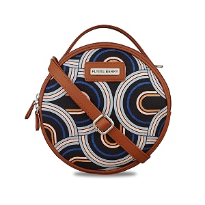 flying berry womens vegan leather sling bag