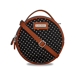 flying berry womens vegan leather sling bag