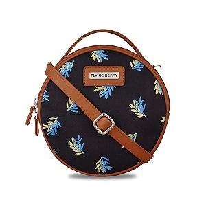 flying berry womens vegan leather sling bag