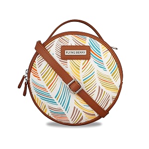 flying berry womens vegan leather sling bag