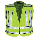 Flying Cross Hi Vis Reflective Safety Vest for Men and Women, Water Resistant, Neon High Visibility, Class 2