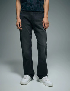 FLYING MACHINE Boot-Leg Men Black Jeans