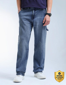 flying machine loose fit men blue jeans