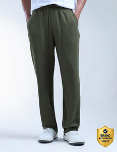 FLYING MACHINE Loose Fit Men Green Trousers