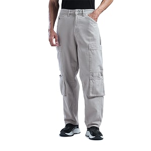 Flying Machine Mens Loose Fit Jeans Solid