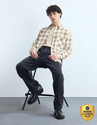 FLYING MACHINE Men Checkered Casual Brown White