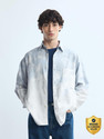 FLYING MACHINE Men DyedOmbre Casual Blue Shirt