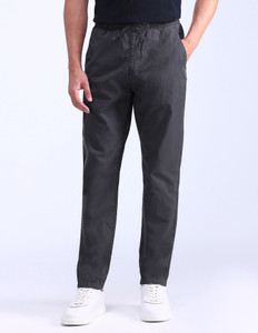 FLYING MACHINE Men Loose Fit Grey Pure