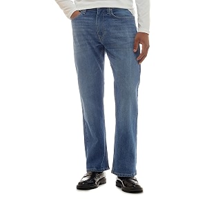 Flying Machine Mens Bootcut Fit Jeans Solid