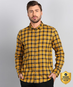 FLYING MACHINE Men Slim Fit Checkered Spread