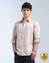FLYING MACHINE Men Slim Fit Solid Spread