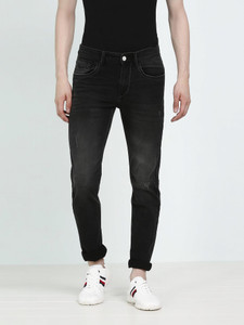 FLYING MACHINE Men Slim Mid Rise Black