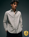 FLYING MACHINE Men Solid Casual Beige Shirt
