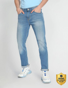 FLYING MACHINE Slim Men Gold Jeans