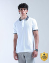 FLYING MACHINE Solid Men Polo Neck White