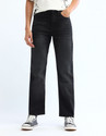 FLYING MACHINE Straight Fit Women Black Jeans