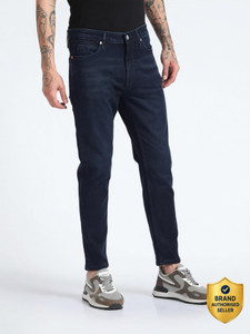 FLYING MACHINE Tapered Fit Men Dark Blue