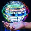 Flying Orb Ball Toy with RGB LED Lights, Hand Controlled Boomerang Spinner Drone, USB Rechargeable, for Kids and Adults