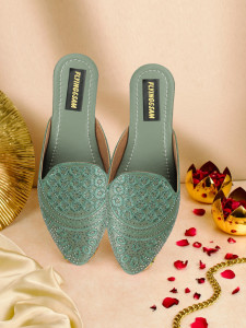 flyingsam women bellies sandal green  5