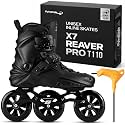 FlyingEagle X7T &amp; X7 Reaver Pro T110 Inline Skates for Men &amp; Women, 3 Wheel 110mm Hard Boot Freestyle Urban Inline Skates Adult with Aluminum Frame, Outdoor Freeskates for Stability and Control