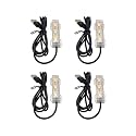Flylin 4Pcs 5V USB Aquarium Light Small Decoration LED Lighting Lamp, White