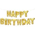 Flyloons Golden Happy Birthday Foil Banner for Birthday Decoration Party Celebration