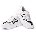 FLYNCE Sneakers for Women - Embellished Casual Women's Sneakers - Sneaker Shoe - Chunky Shoes for Women and Girls