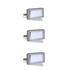 flysmart led outdoor light 50w ip65 waterproof white pack of 3