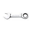 FLZOSPER 11mm Metric Stubby Box End Head Geared Wrench, 72-Tooth Ratcheting Combination Wrench Spanner