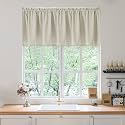 FMFUNCTEX 100 Blackout Beige Valance 50X18 Inches