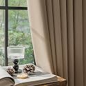 FMFUNCTEX 100 Blackout Brown Curtains 84 Inches