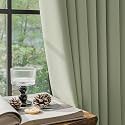 FMFUNCTEX 100 Blackout Sage Green Curtains 84