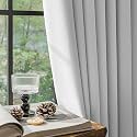 FMFUNCTEX 100 Blackout White Curtains 84 Inches