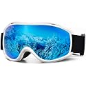 FMY Ski Snowboard OTG Goggles,Anti Fog UV400 Protection Skiing Snowmobile Goggles for Men Women Youth