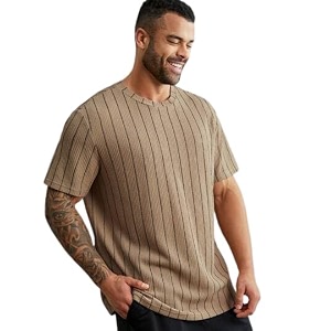 FN3 Waffle Stripe Regular Fit Tshirt for