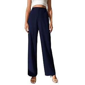 FNOCKS Wide Leg Pants Woman Pants High