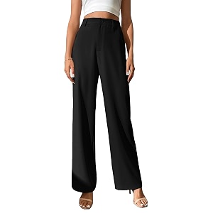 FNOCKS Wide Leg Pants Woman Pants High