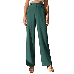 FNOCKS Wide Leg Pants Woman Pants High