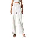 FNOCKS Wide Leg Pants Woman Pants High