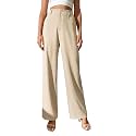 FNOCKS Wide Leg Pants Woman Pants High