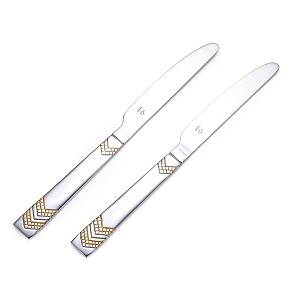 montavo by fns raga 2 pieces stainless steel butter knife set for home amp kitchen luxury dining tableware flatware butter jam cheese amp dessert spreader 24k gold plated dinner knife
