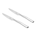 FnS Slimline 2 Pieces Premium Stainless Steel Dinner Knife Set, Butter Knife, Table Knife for Bread, Butter, Cheese & Jam, Mirror Finish Food Grade Flatware, Dishwasher Safe Cutlery for Home & Kitchen