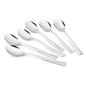 FnS Slimline 6 Pieces Stainless Steel Dinner Spoon Set | Premium Table Spoons for Home, Kitchen &amp; Dining | Cutlery for Daily Meals, Restaurant &amp; Hotel Use