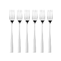 FnS Slimline 6 Pieces Stainless Steel Dinner Fork Set | Food Grade Dining Forks for Noodles, Pasta, Salad &amp; Everyday Meals | Premium Cutlery for Home, Kitchen &amp; Dining Table