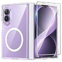 FNTCASE for Samsung Galaxy Z-Fold-8 Case Full Hinge Protection Clear Cover