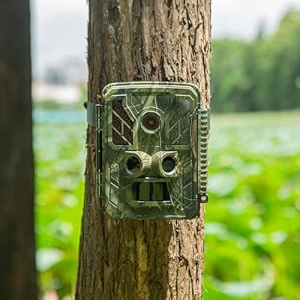 fnx trail camera - 4k video 32 mp photo night vision motion detection 24inch lcd 02s trigger time waterproof for wildlife monitoring home security and outdoor cctv trap camera