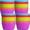 Foaincore 24 Pcs Kids Plastic Bowls 10 Oz Cereal Snack,6 Colors