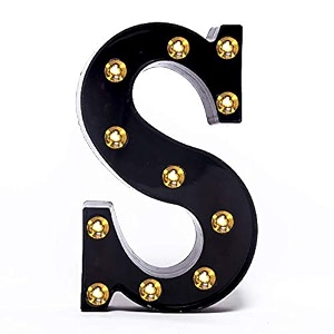 foaky black led marquee letter lights sign 26 alphabet light up marquee letters sign for night light birthday party battery powered christmas lamp home bar decoration s
